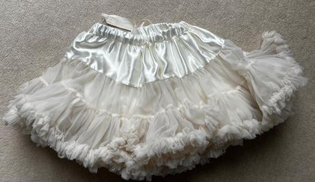 Tutu krémová lesklá sukňa, 110