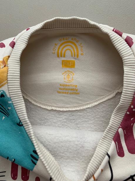 Mikina počesaná s mačkami f&f, f&f,104