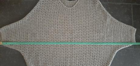 Hnedý pulóver/pončo, s