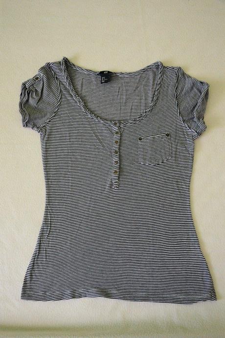 Pásikavé tričko hm, h&m,s