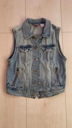 Riflová vesta, h&m,s