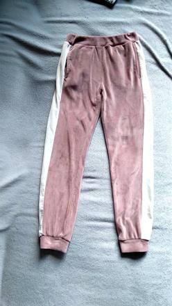 Tepláky nohavice legíny ako nové velúr zamat teddy, pepco,134
