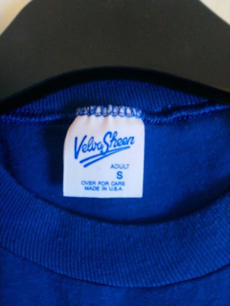 Pánske modré tričko s nápisom, velva sheer, s, s