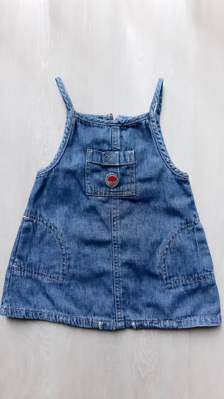 Riflová šatová suknička, 74