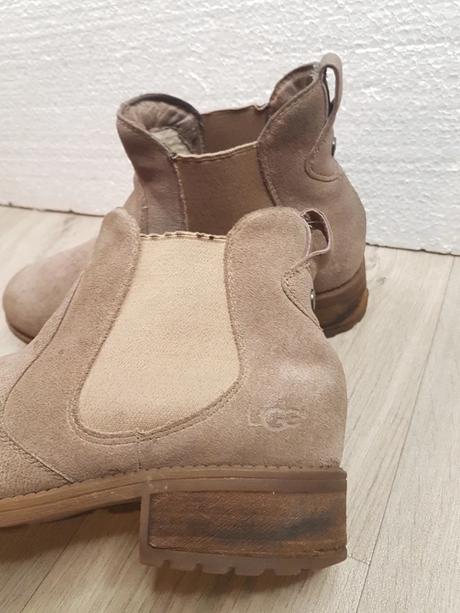 Ugg kožené kotnikove čižmy, ugg,39