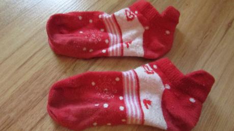 Ponožky nízke červené, 25