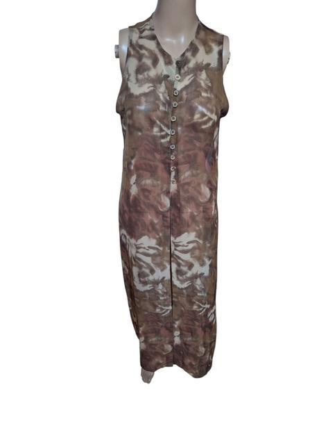 Dámske ľahučké šaty na zapínanie, l