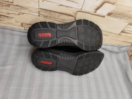 Rieker 38 - dámske čierne sneakersy, rieker,38