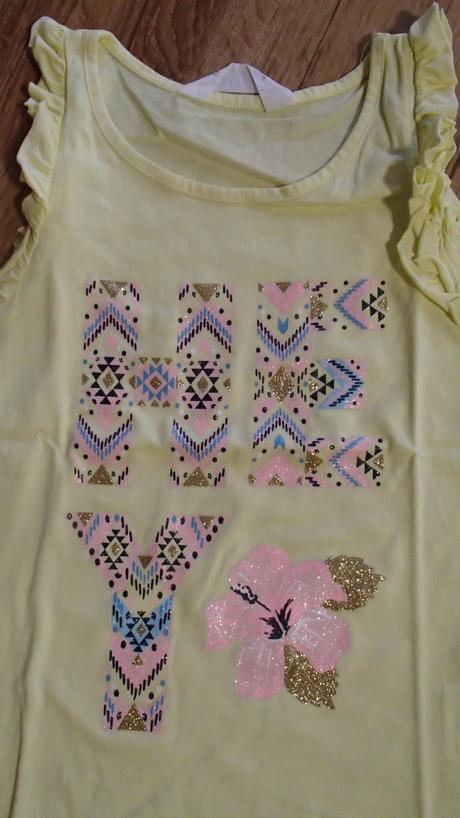 Letné dievčenské tielko v.122/128, h&m,122