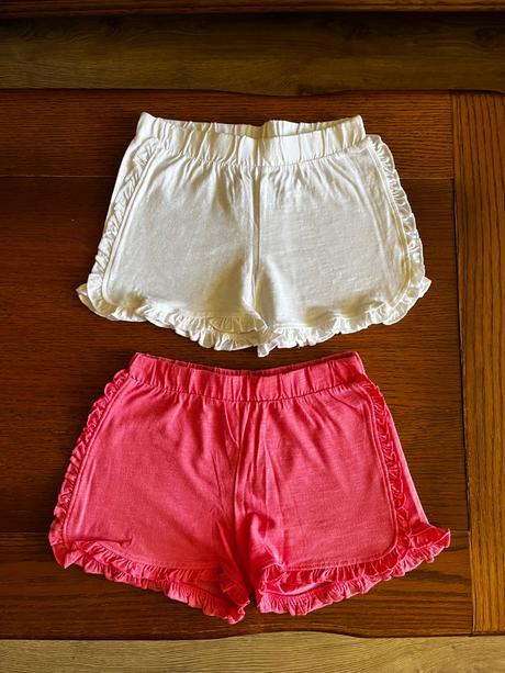 Bavlnené kraťasky s volánikmi dvojbalenie, f&f,116