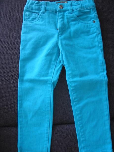 Krásne tyrkysové nohavice, tom tailor,104