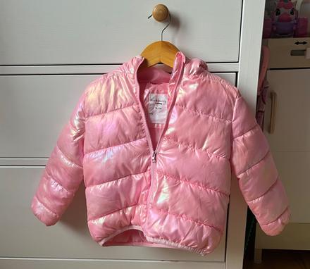 Metalická ružová prechodná bunda, 98, 98