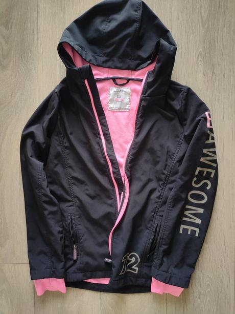 Dievčenská softshell. vetrovka girls united,12-14r, 158