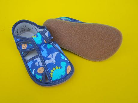 Detské papučky babe bare dino, baby bare shoes,22 / 23 / 24