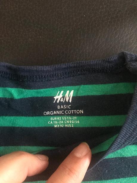 Tričko s dlhým rukávom, h&m,92