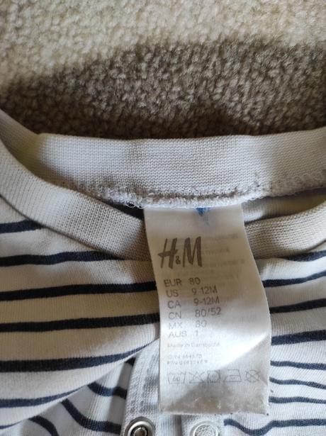 Overal na spanie pyzamo velkost 80, h&m,80