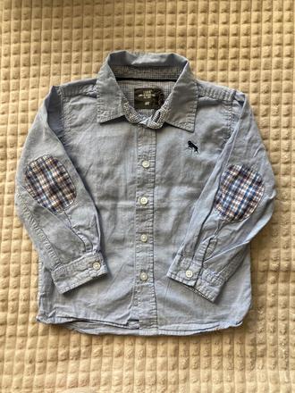 Bledomodrá košeľa, h&m,86