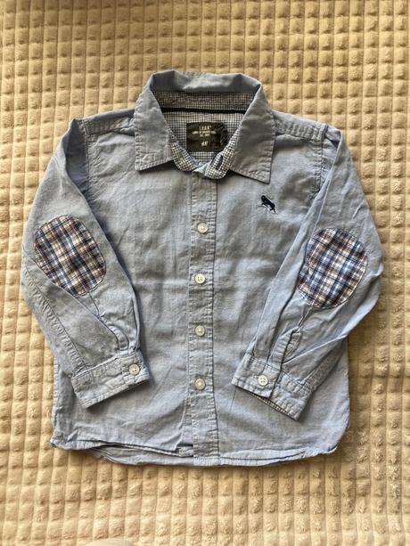 Bledomodrá košeľa, h&m,86