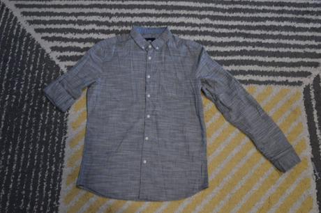 Šedá melírovaná košeľa, c&a,s