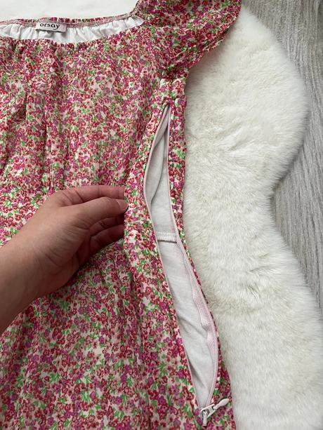 Krásne kvetinkové šaty, orsay,s