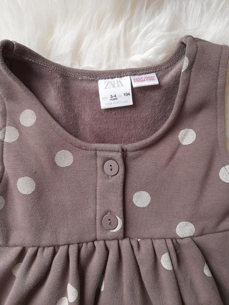 Hrubé šaty, zara,104