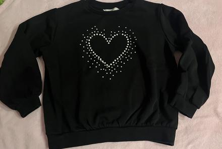 Mikina čierna 134/140, h&m,134