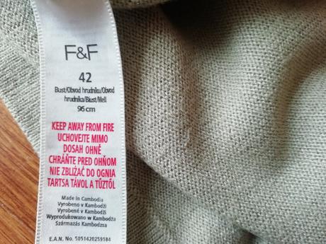 Dámsky pulover, veľkosť č.40/42, f&f,m