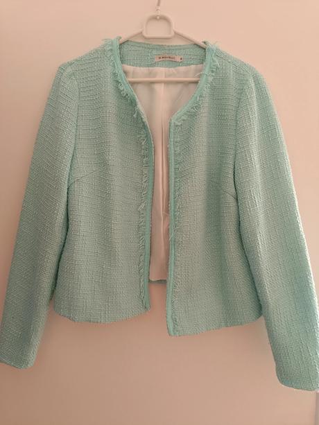 Modré sako s textúrou, m