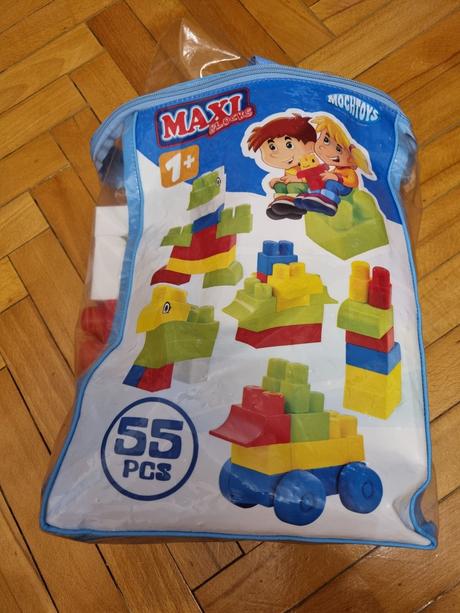 Mochtoys maxi blocks 55ks vhodne od 1 roka, 