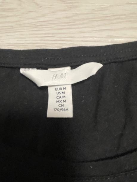 Čierne dámske tričko, h&m,m