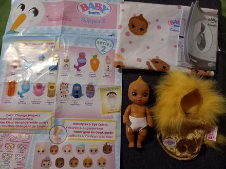 Baby born surprise bábätko laughing lion, 