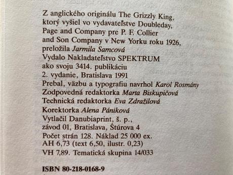 Kráľ sivých medveďov (1991),