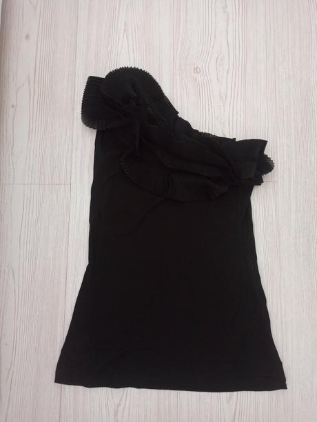 Top na jedno rameno s volánmi, new yorker,xs