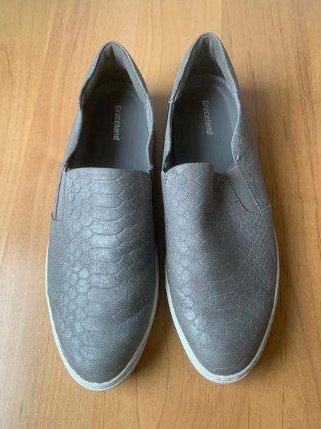 Sivé nazúvacie topánky, graceland,39