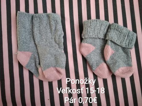 Detské ponožky (aj protišmykové), 18
