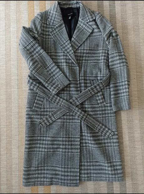 Károvaný kabát, vero moda,xs