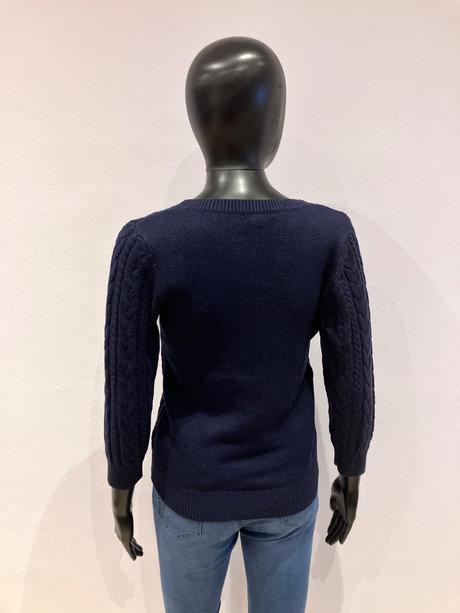 Dámsky tmavomodrý sveter h&m (xs), h&m,xs