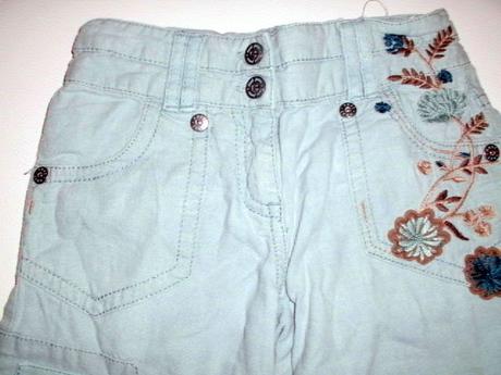 Štýlové roll-up nohavice pre 5-6 roč. slečnu, next,116