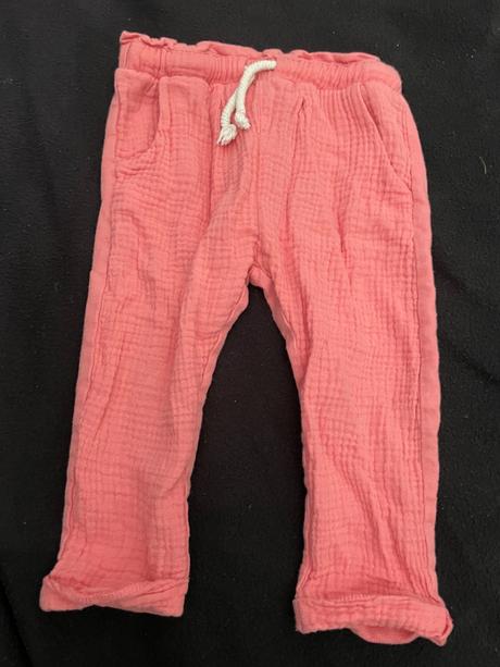 Muselinove letne nohavice, zara,80