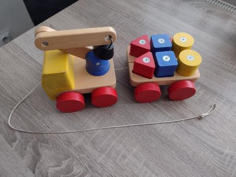 Drevené nákladné auto - žeriav, 