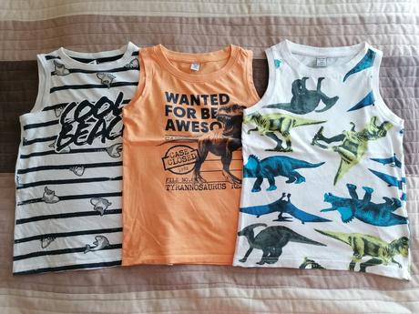 3x tričko bez rukávov v.128, dopodopo,128