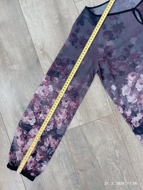 Priehľadná kvetinová tunika (už s poštovným), orsay,m