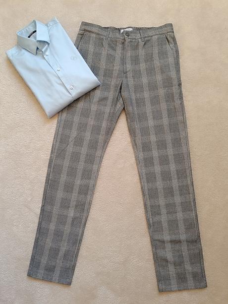 Elegantné kárované nohavice, slim strih, reserved,m
