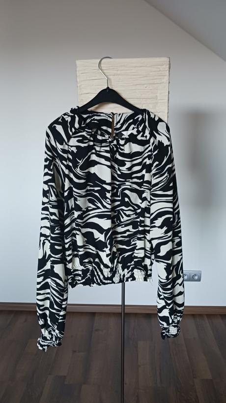 Blúzka s balónovými rukávmi, h&m,xs