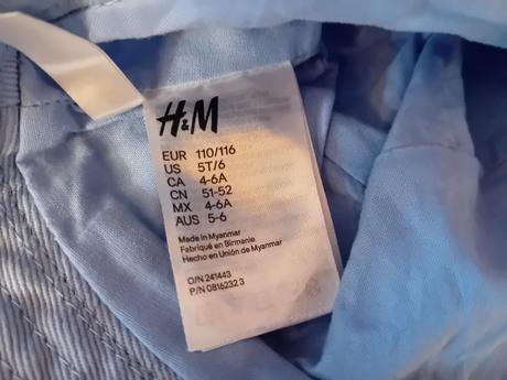 Bavlnený klobúčik na leto, h&m,110