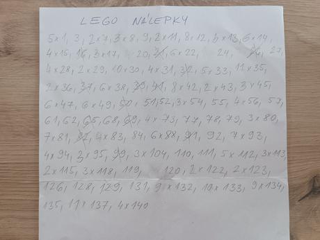 Nálepky lego, 