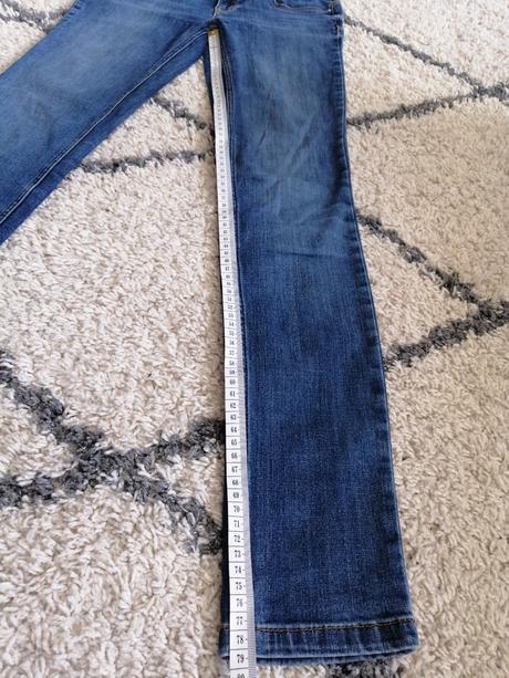 Dámske slim fit strečové rifle 27 veľkosť, denim co,s