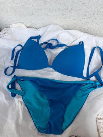 Calzedonia bikiny plavky l krasna modra dvojdielne, calzedonia,l