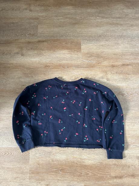 Čerešničková cropnutá mikina h&m, h&m,146