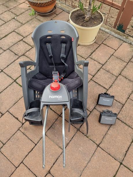 Hamax siesta, zadna polohovatelna cyklosedacka,